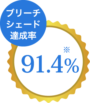 ブリーチシェード達成率91.4%